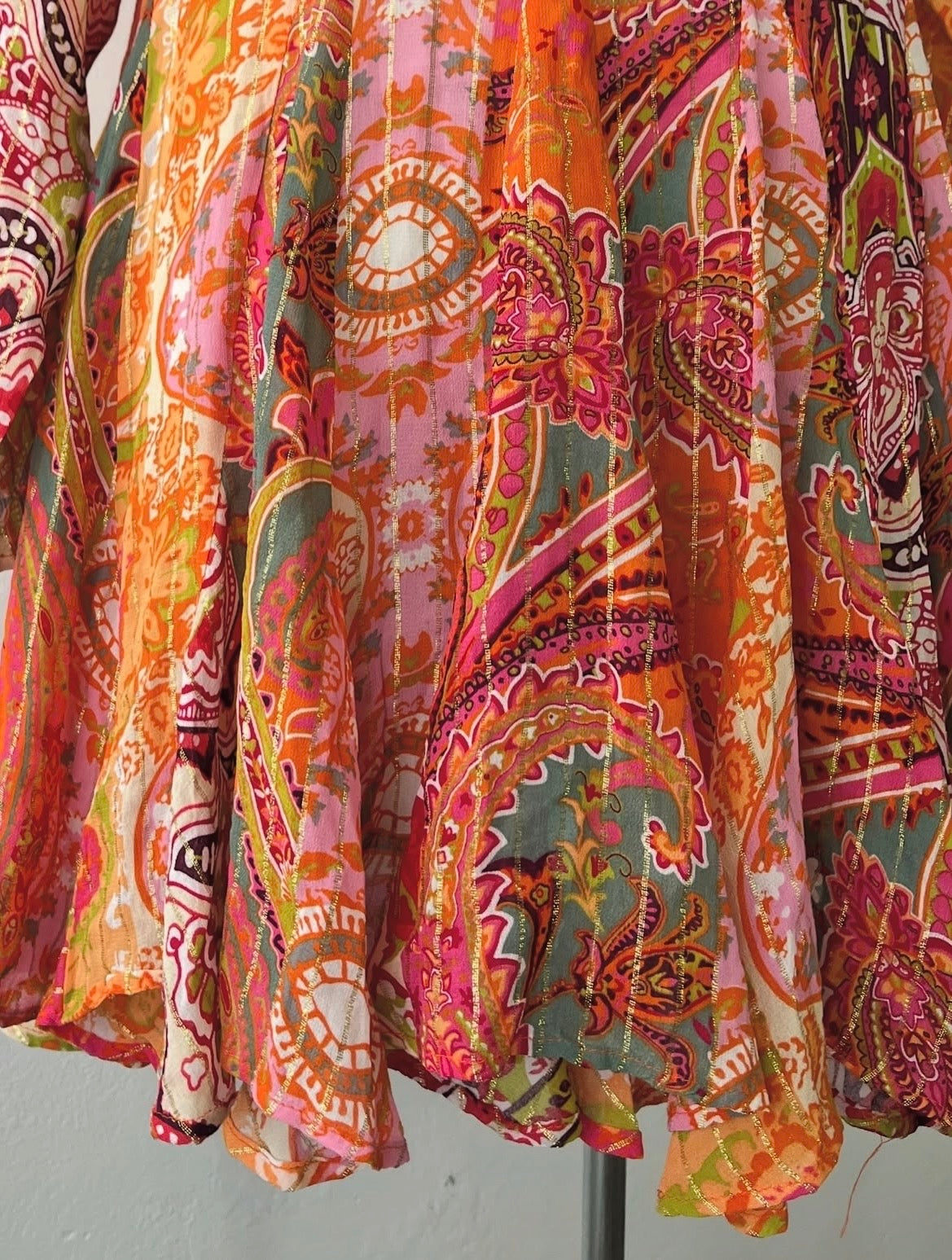 Vestido bohemio de seda