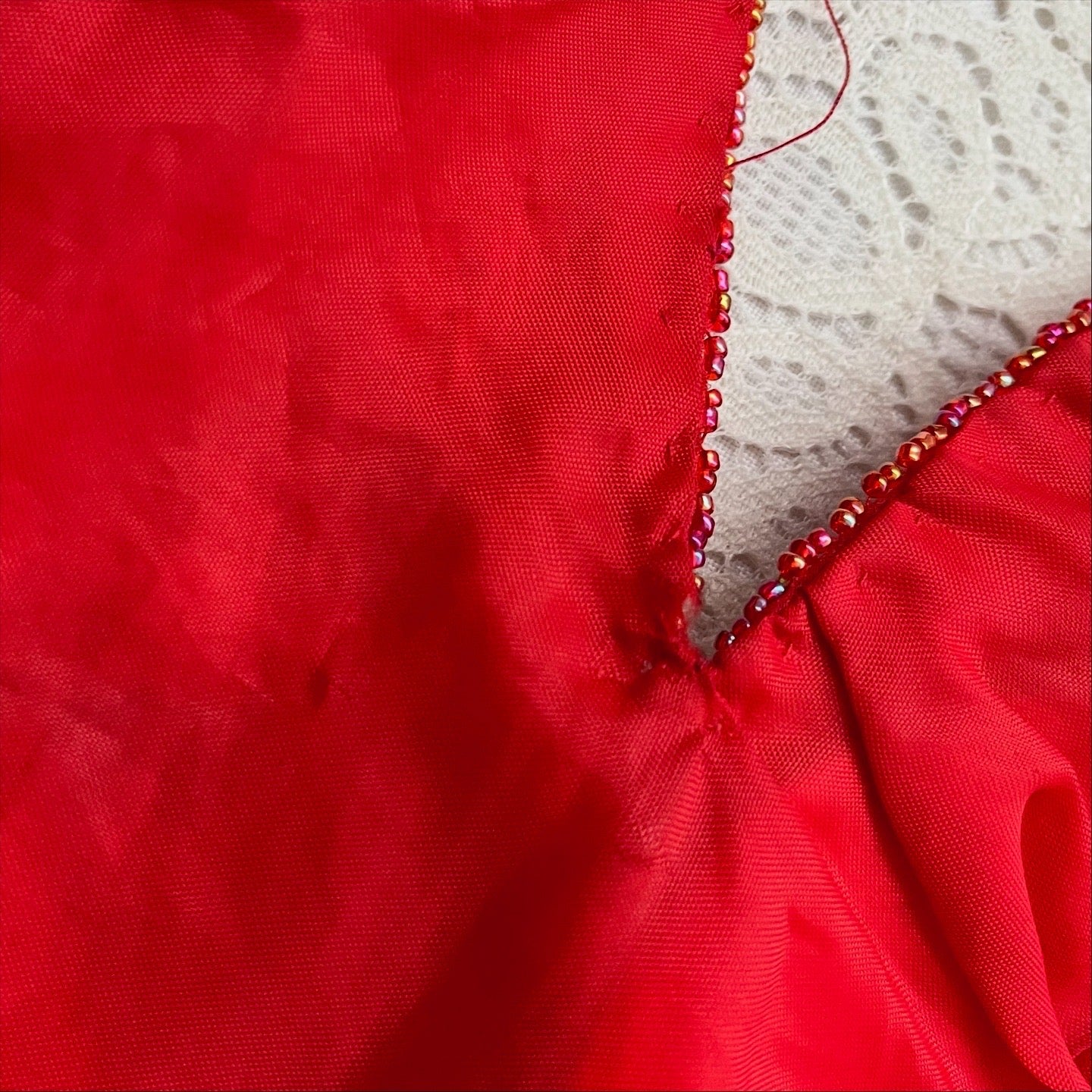 Beaded butterfly top