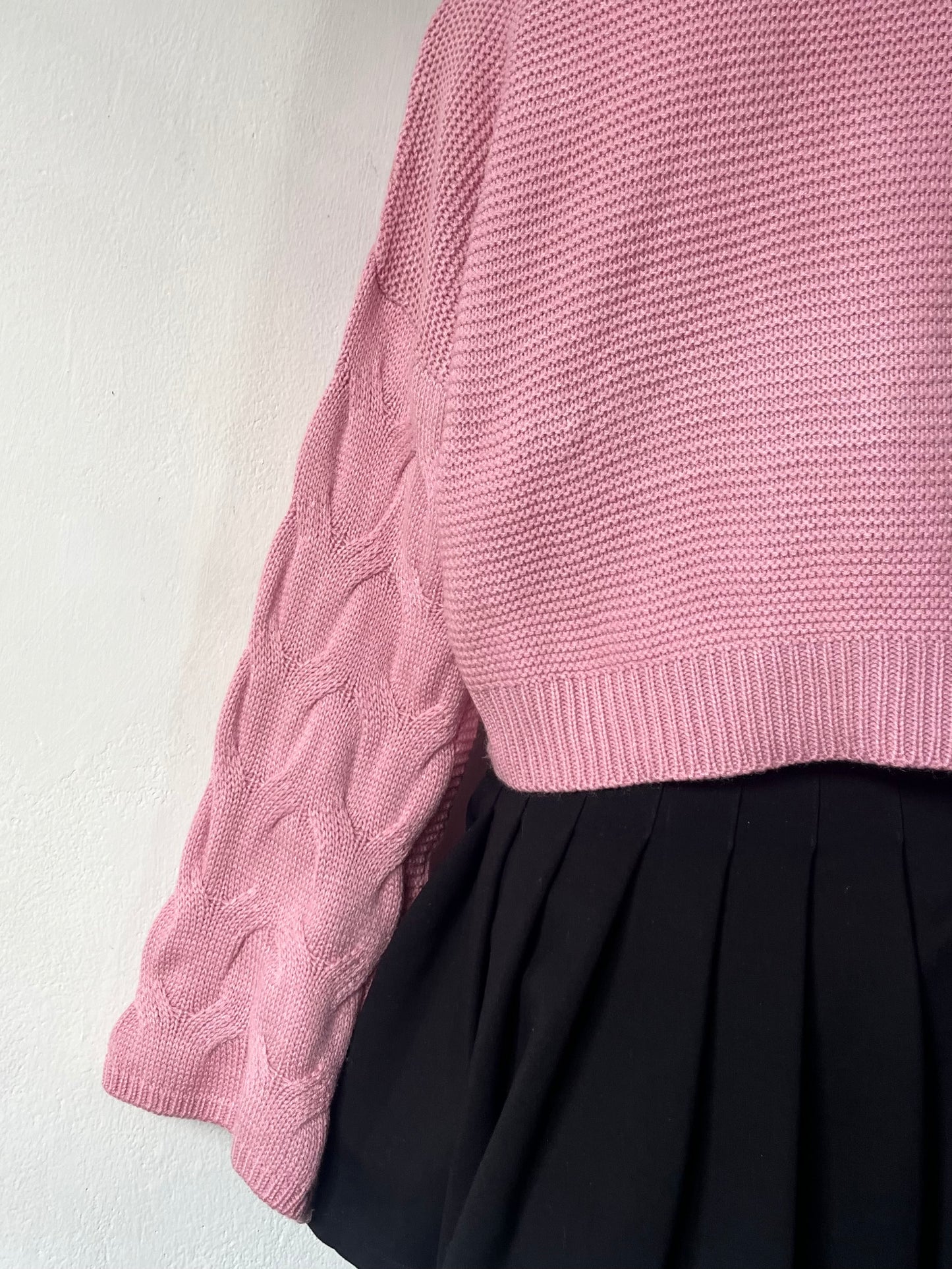 Sweater oversize a la cintura de mangas anchas