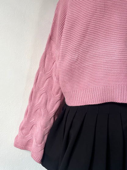 Sweater oversize a la cintura de mangas anchas