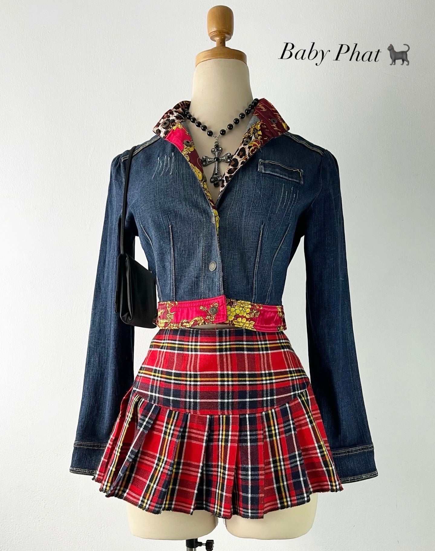 Baby Phat high-waisted jean jacket