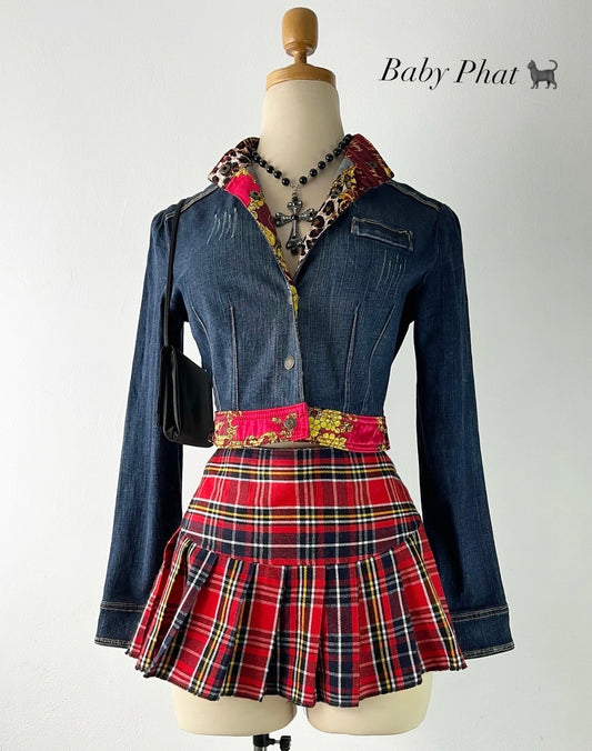 Baby Phat high-waisted jean jacket