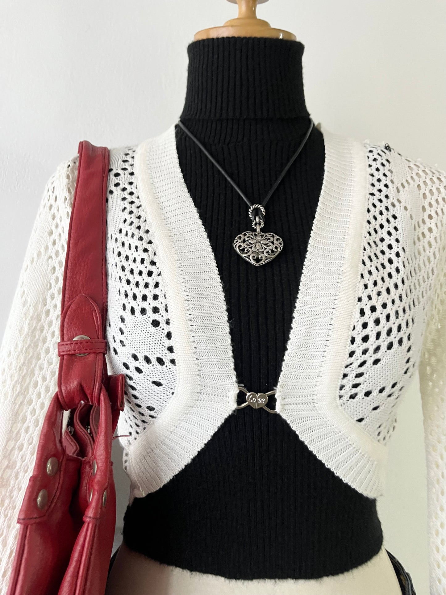 Knitted cardigan blanco