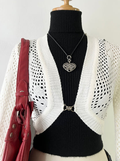 Knitted cardigan blanco