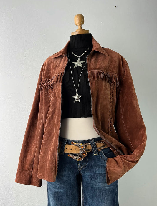 Oversized cow girl jacket