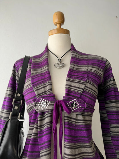 Boho chic cardigan top