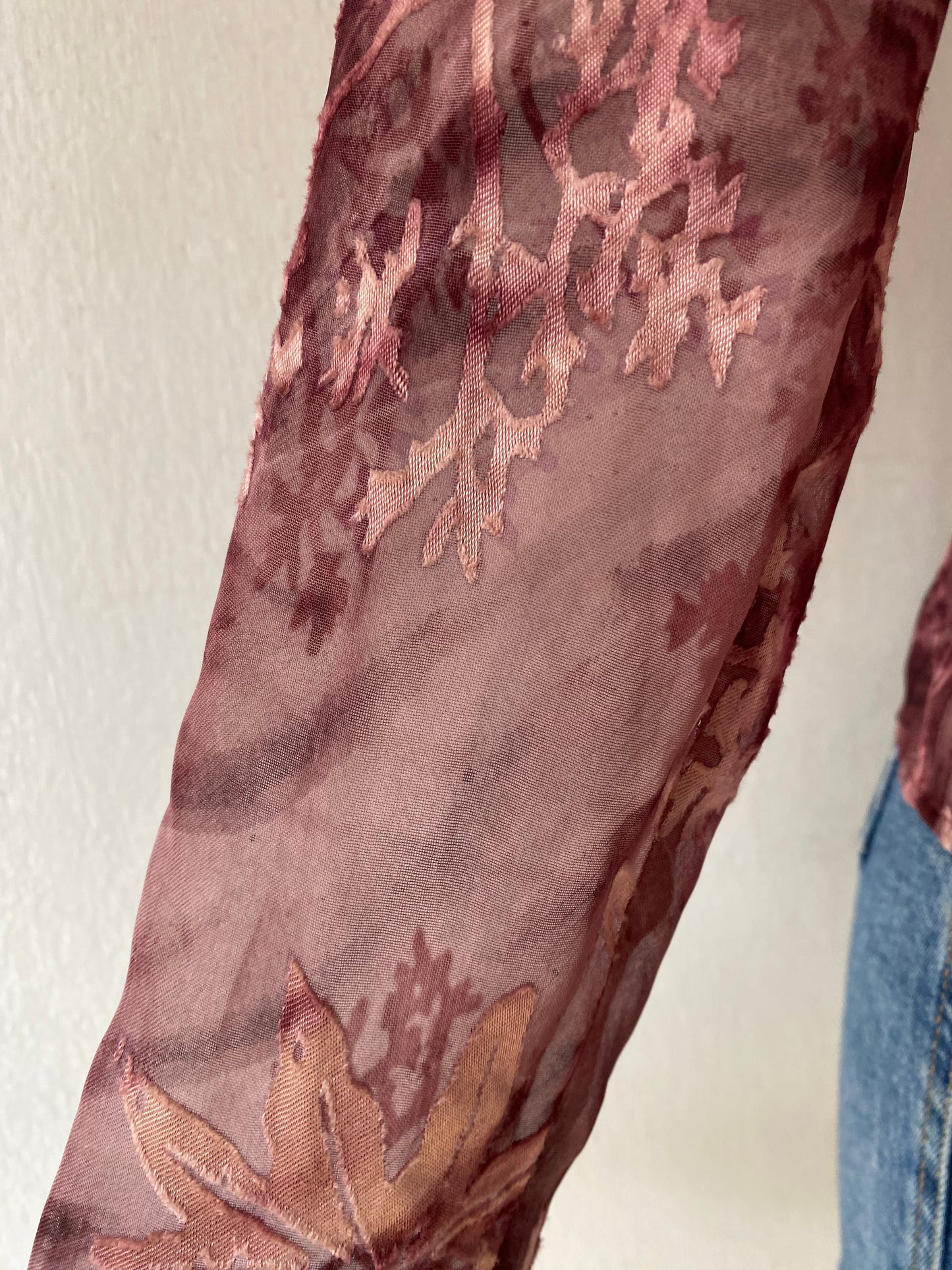 Bell-sleeved blouse