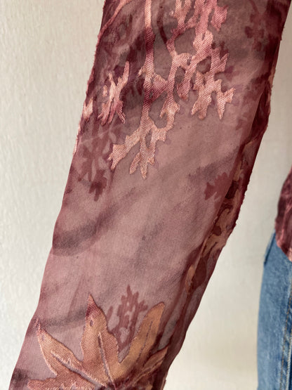 Bell-sleeved blouse