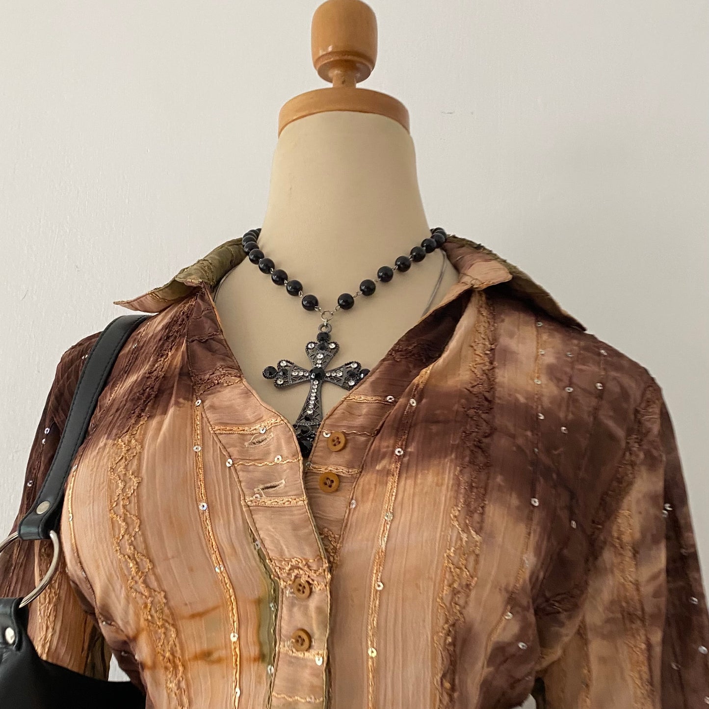 Boho chic blouse-Size:L