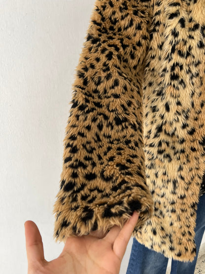 Cheetah print coat