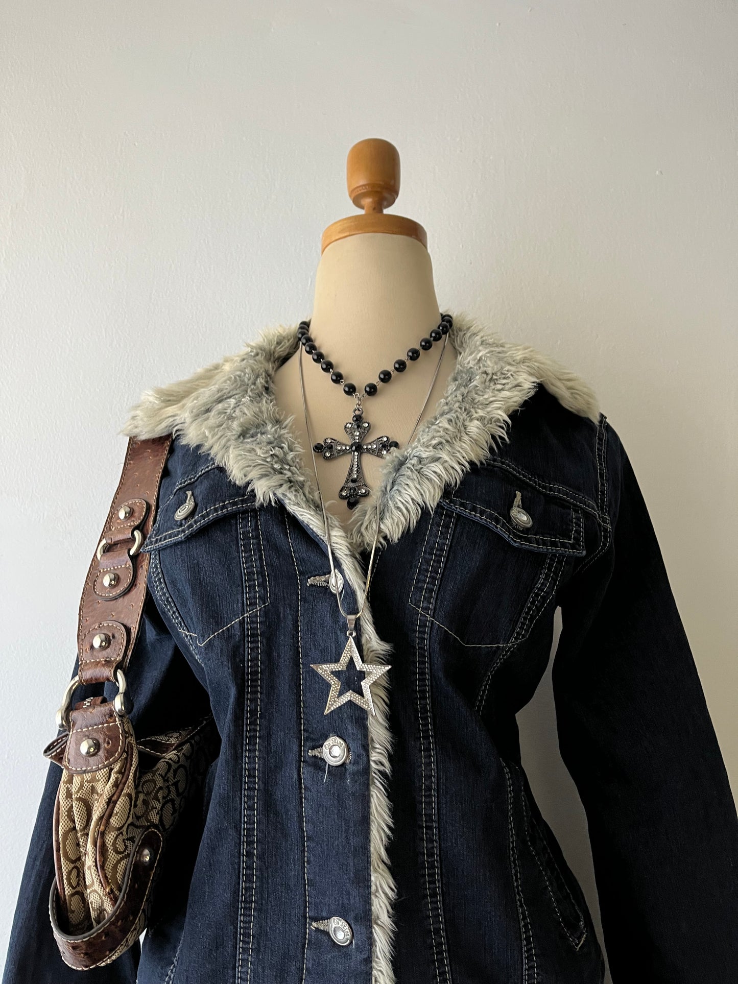 Jean jacket with warm lining