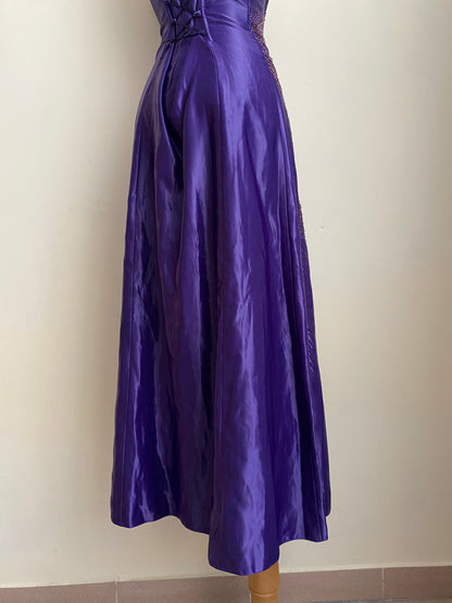 Purple corset dress