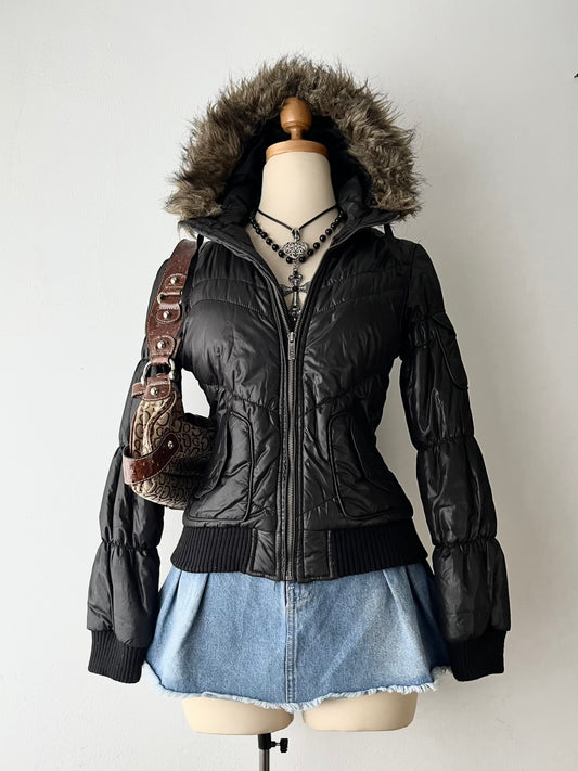 Padded jacket with hood