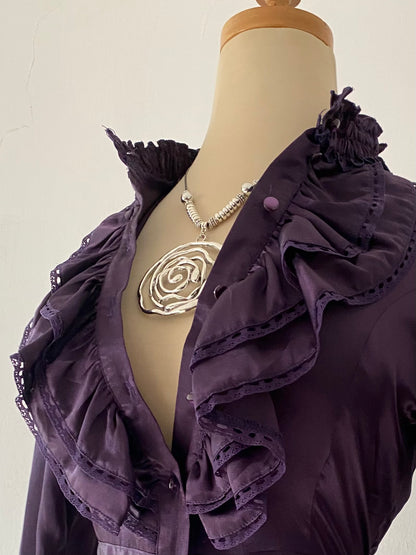 Coquette purple blouse