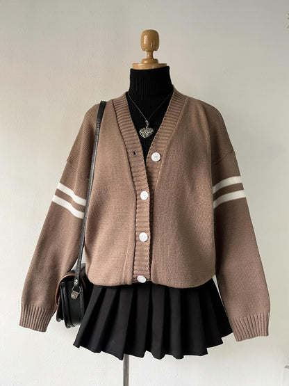 Cardigan oversize beige