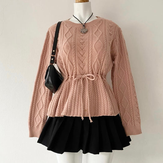 Rosewood sweater with bow