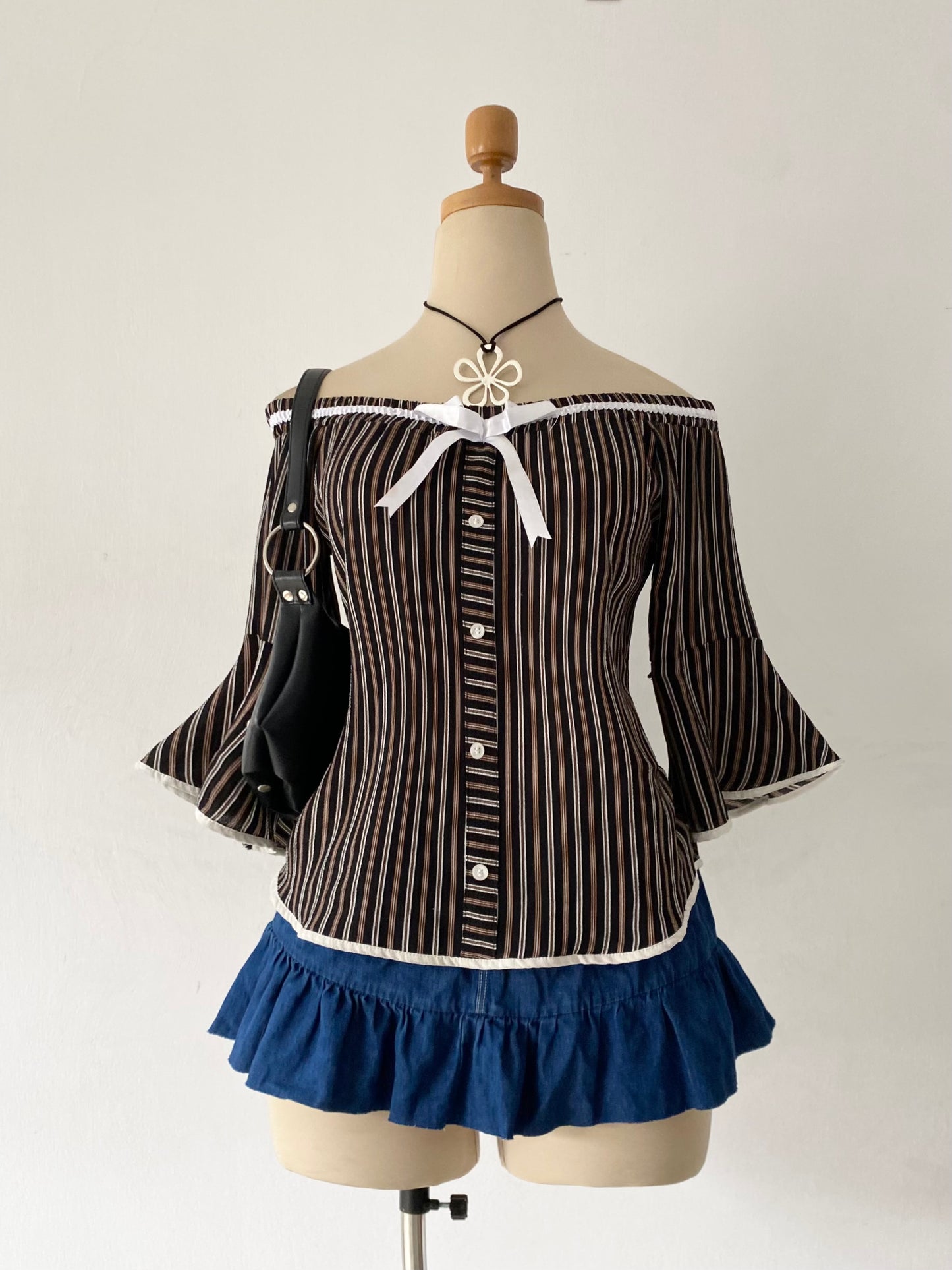 Off shoulder top with bow