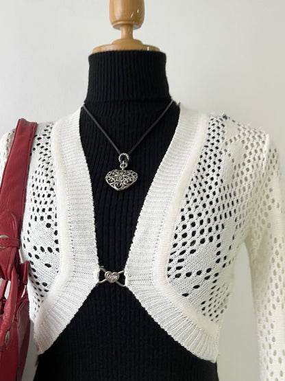 Knitted cardigan blanco