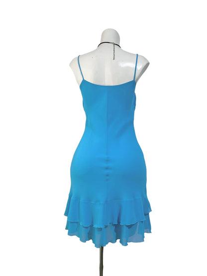 Light blue dress with bow-size M