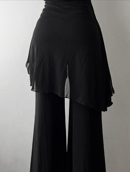 Y2K jumpsuit with sequined embroidery