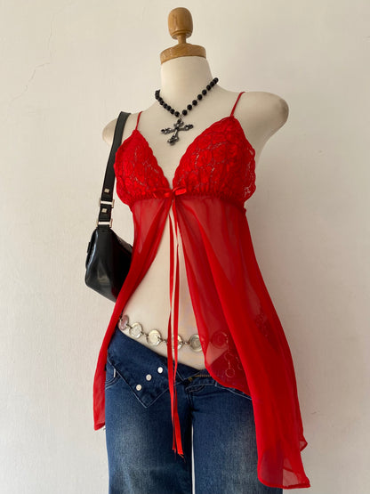 Lingerie red top