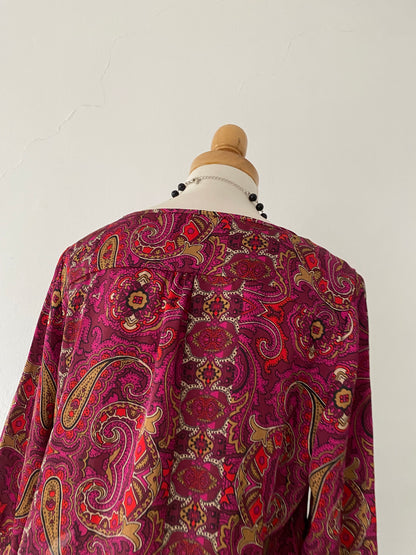 Bohemian waist-high blouse