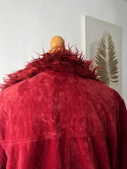 Burgundy penny lane jacket