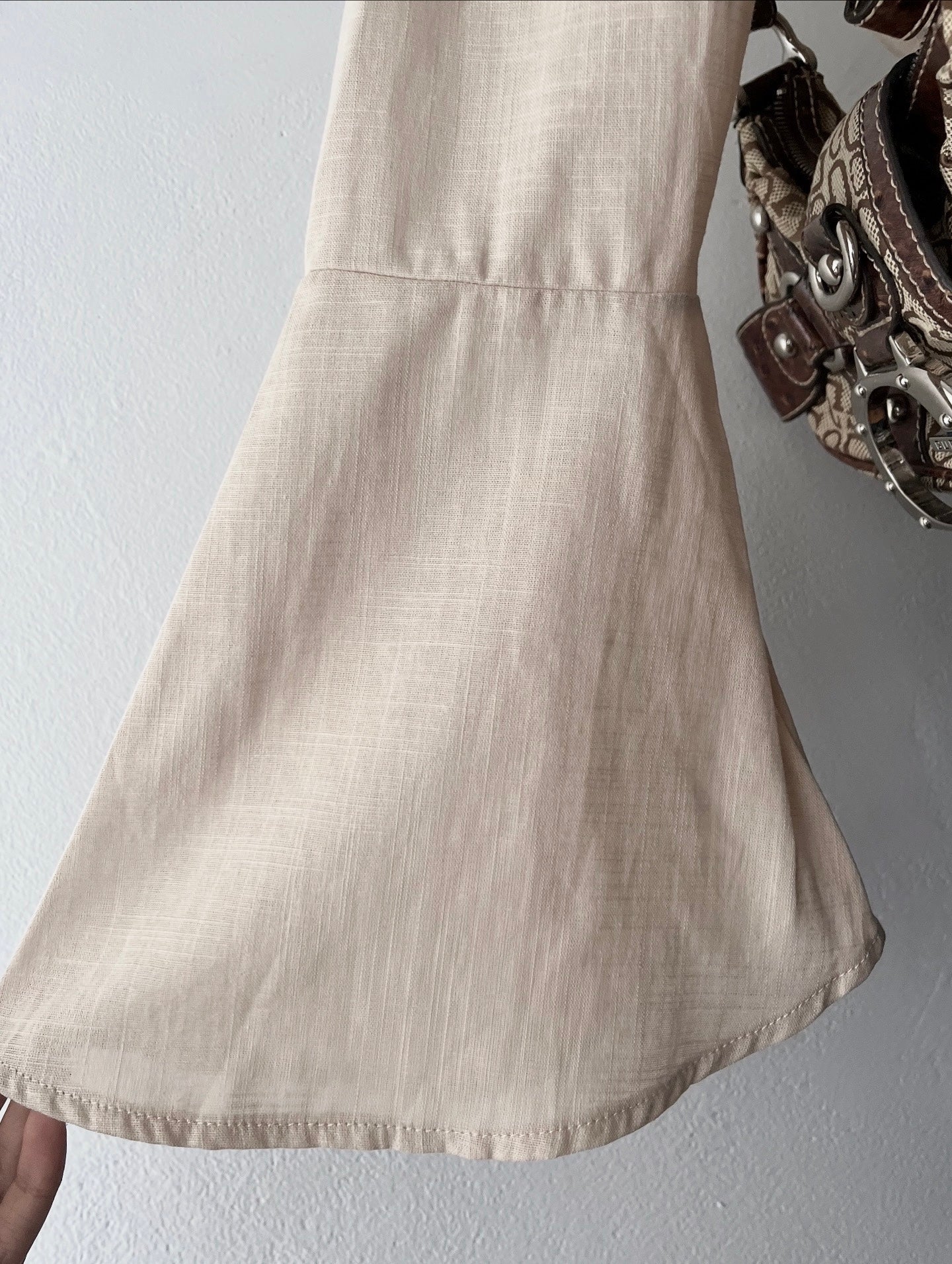 Off shoulder top with flared sleeves