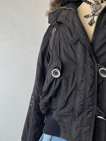 Padded jacket with hood