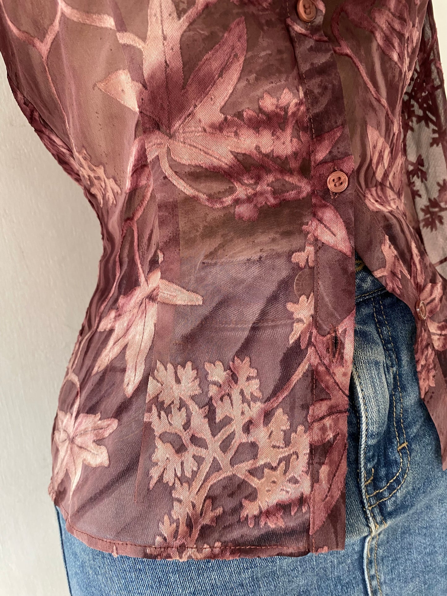Bell-sleeved blouse