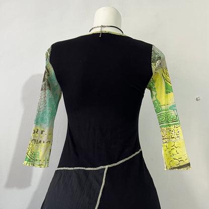 Boho chic patchwork dress