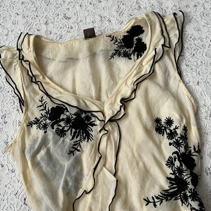 Chiffon coquette top