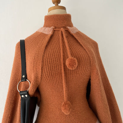 Set (Knitted top + Knitted cardigan)