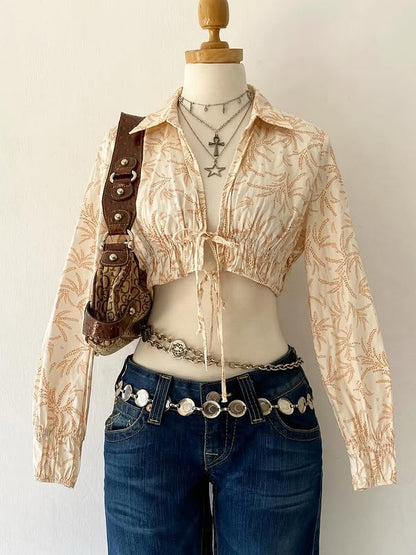 Bohemian waist blouse