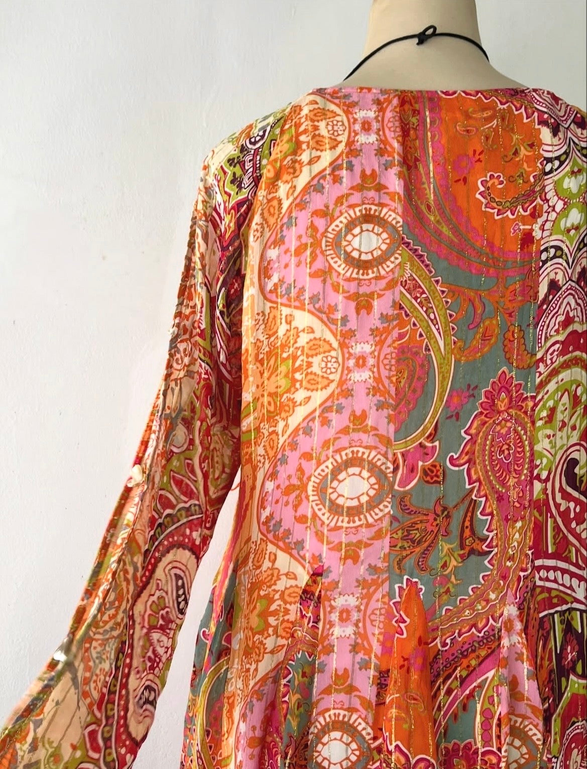 Vestido bohemio de seda