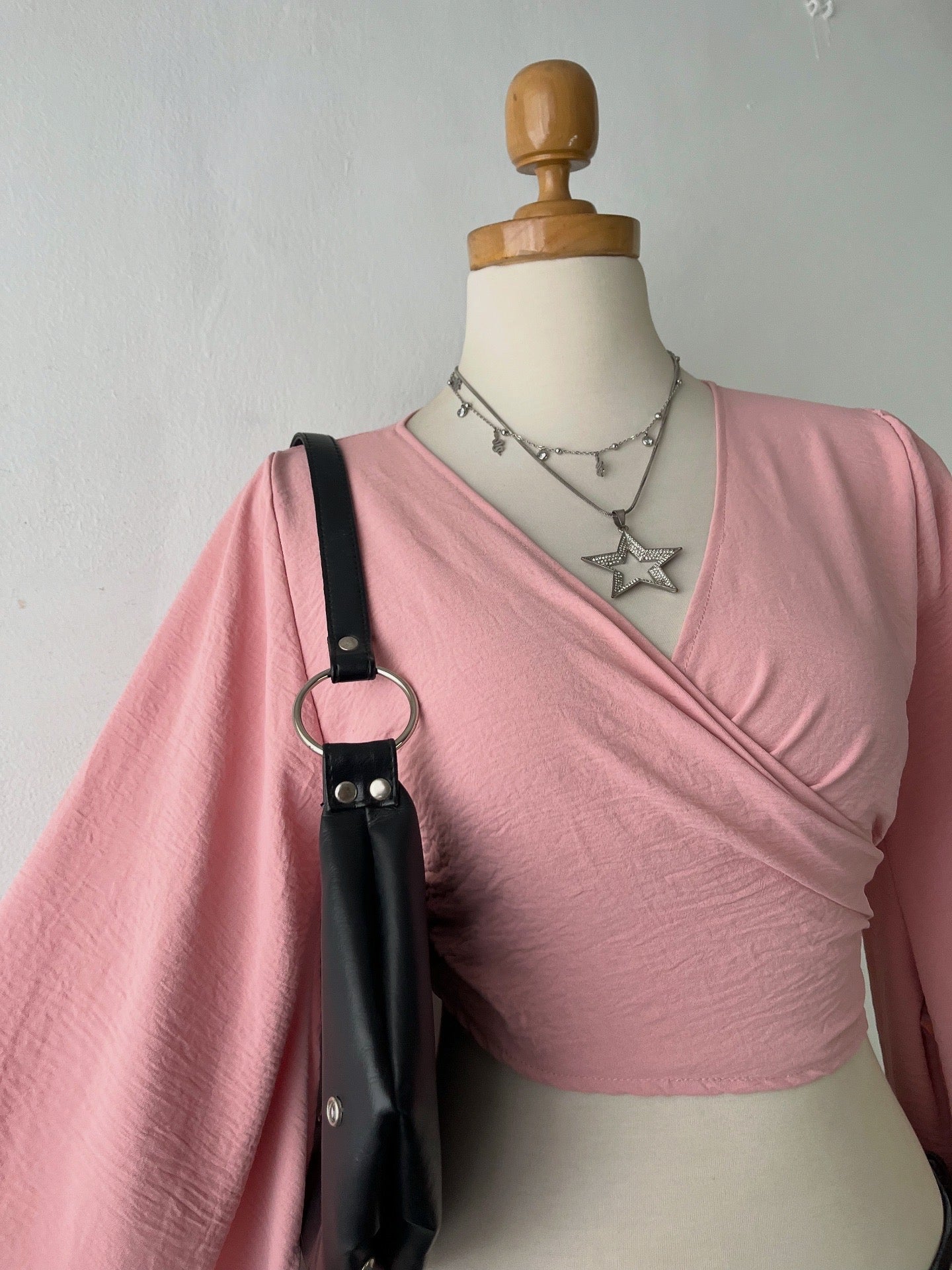 Rosewood wrap blouse