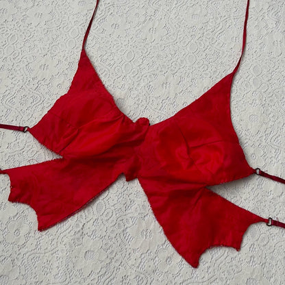 Beaded butterfly top