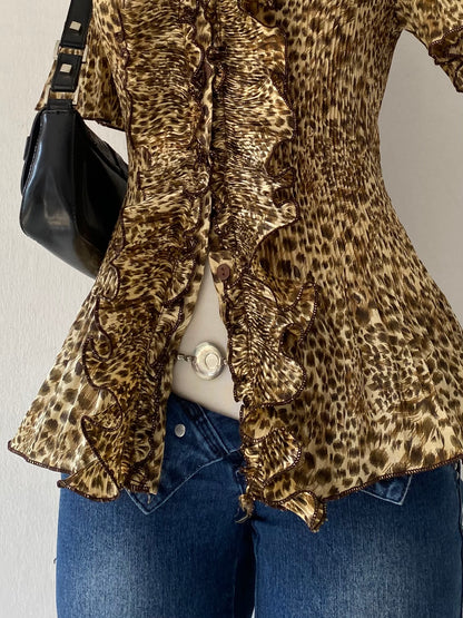 Animal print top