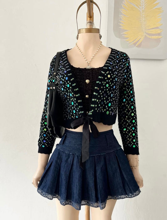 Sequined cardigan