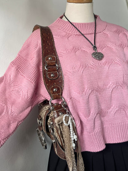 Sweater oversize a la cintura de mangas anchas