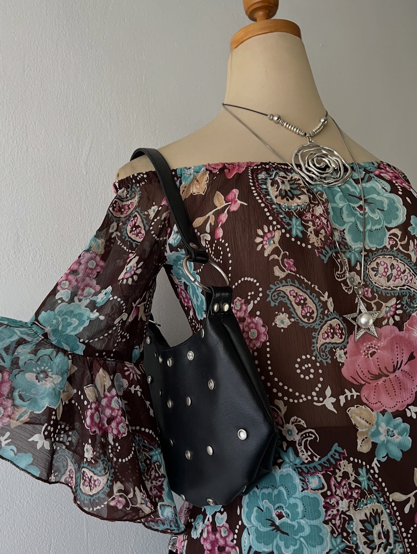 Off shoulder bohemian chic top