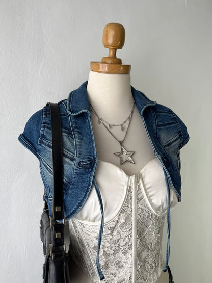Mini vest jean