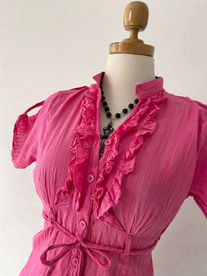 Pink top with bow