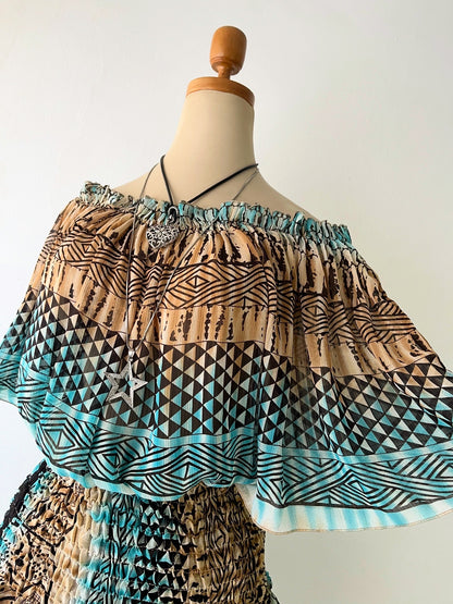 Off shoulder boho top