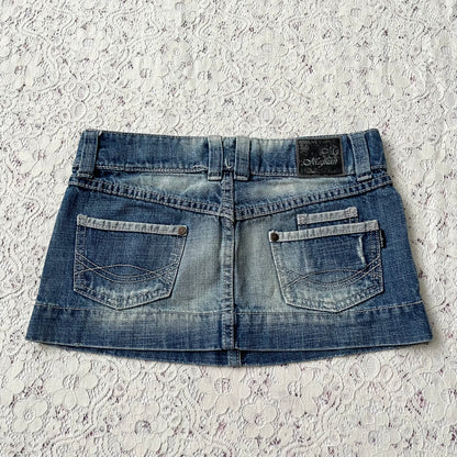Jean mini skirt