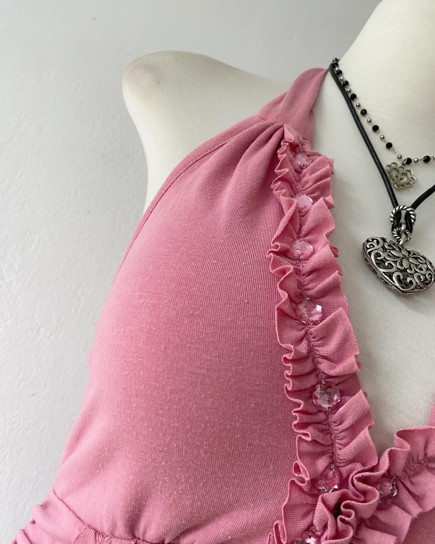 Halter top in rosewood~Size S