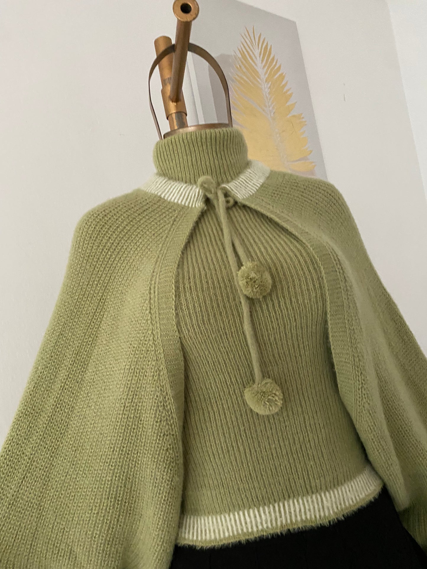 Set (Knitted cardigan + knitted top)