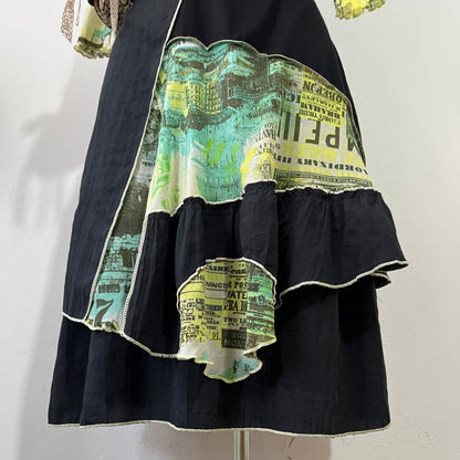Boho chic patchwork dress