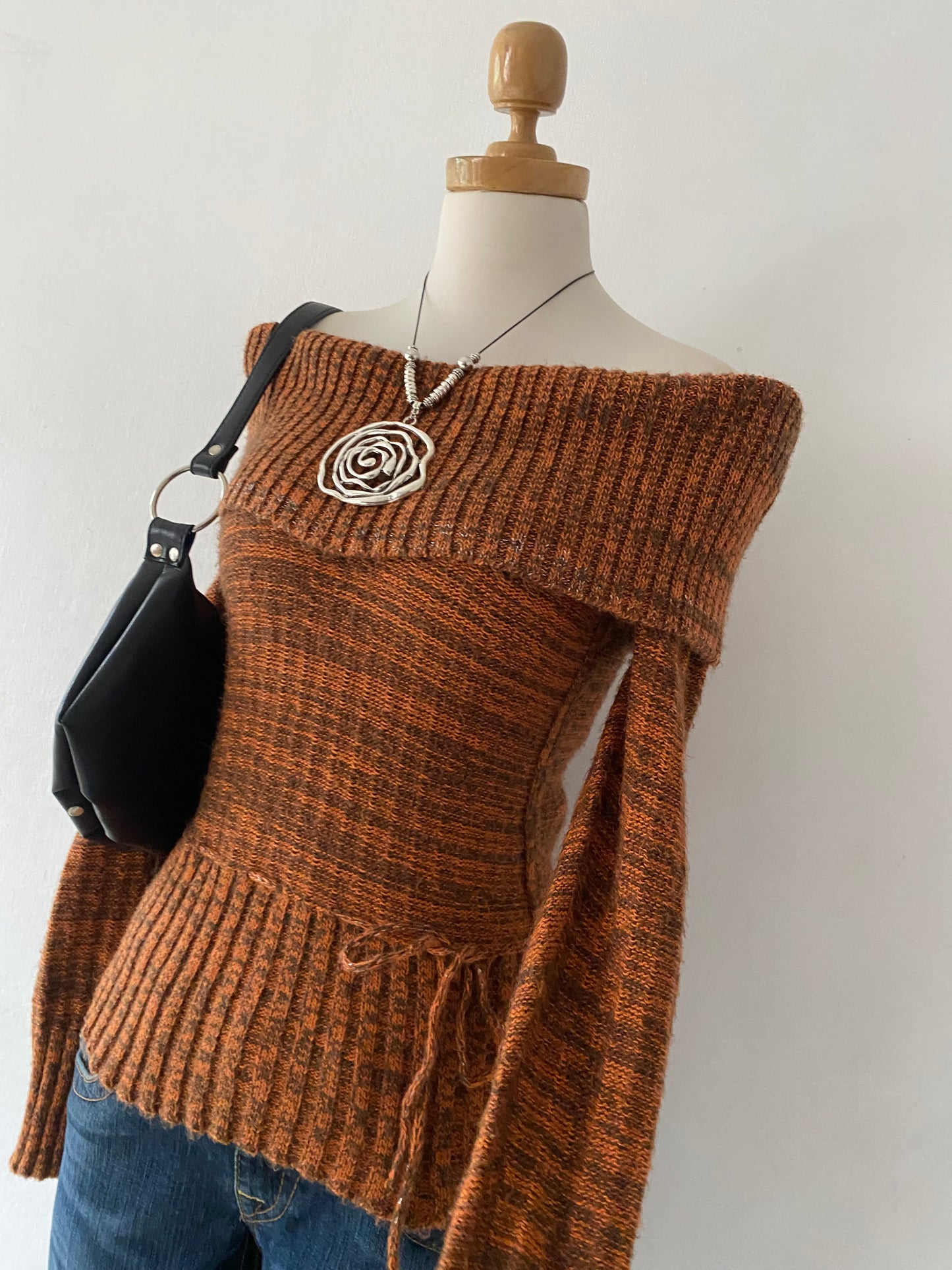 Off-shoulder sweater