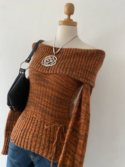 Off-shoulder sweater